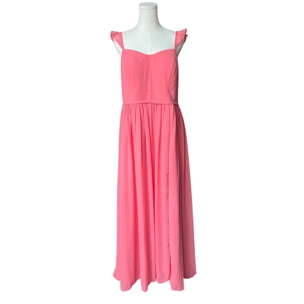 Azazie Pink Maxi Dress